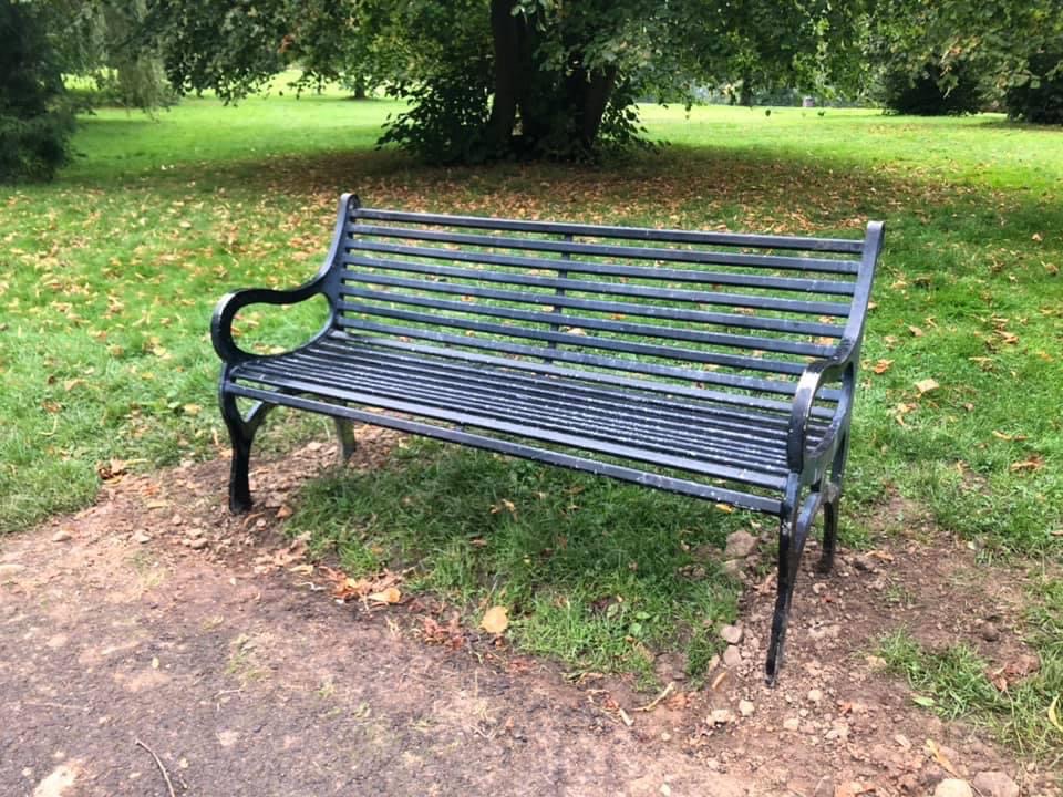 New benches installed throughout the park