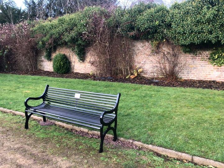 Supporting the installation of a memorial bench in the Walled Garden